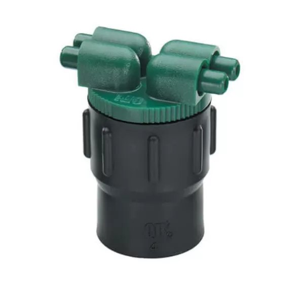 1/2" Inlet FPT x Taper 20 gph Green 4-Outlet Bubbler | AGP72500773