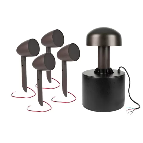 35 Hz to 20 kHz 7.6" x 17.83" Dark Brown Terrain Series Satellite Speaker | ALNESTERRAINSYS4