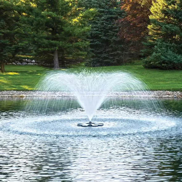 Airmax Eco-Series Floating Fountain w/Timer Photocell, 3-Spray patterns 1/2 HP | AMX652883