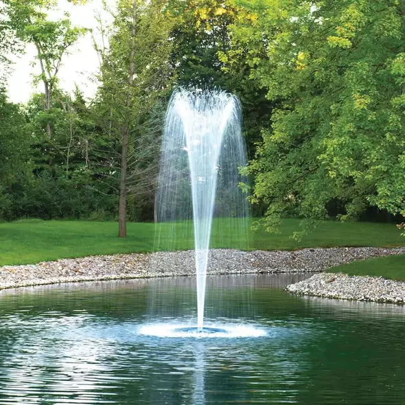 Airmax Eco-Series Floating Fountain w/Timer Photocell, 3-Spray patterns 1/2 HP | AMX652883