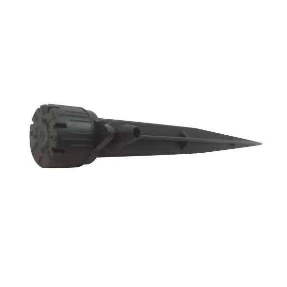 NDS Drip Emitter, Barb 0 To 10 Gpm Black Adjustable W/6" Stake 180° 5 Stream | DAFS 180