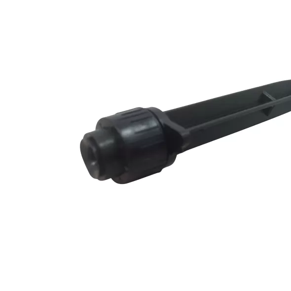 NDS Drip Emitter, Barb 0 To 20 Gpm Black Adjustable W/6" Stake 360° Fan Spray | DAFS FAN