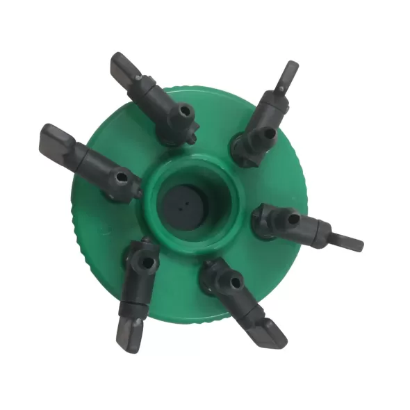 1/2" Inlet FIPT 0 to 20 gph Black/Green Adjustable 6-Outlet Bubbler | AGFMFBA