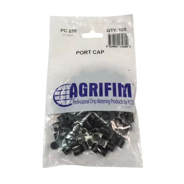 Barb Black Port Cap | AGFPC250