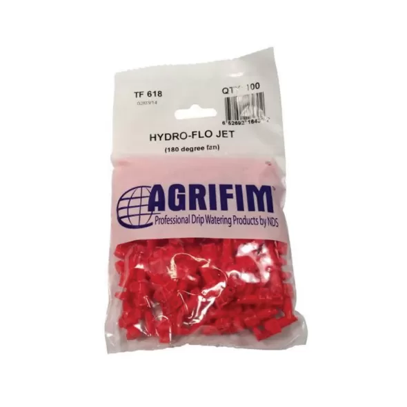 NDS Micro-Spray Jet, 5.5' 180° Fan Spray 26 Gph Red 1-Pc | TF 618