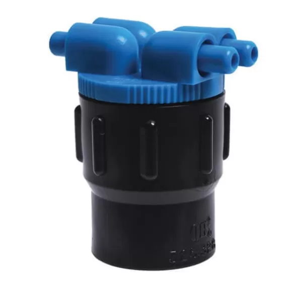 1/2" FPT 2 gph Blue QB2-16 Series Drip 2-Port Low Flow Manifold Bubbler | AGP72550971