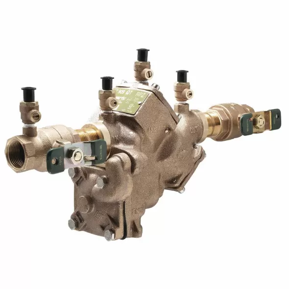1" FNPT Lead-Free Bronze 175 psi LF909-QT Series In-Line Reduced Pressure Zone Assembly | WAT909QT010LF