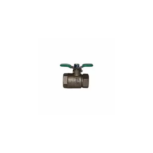 1" FNPT Tapped Lead-Free Bronze 400 psi 850TXL Series Ball Valve | WLP850T010XL