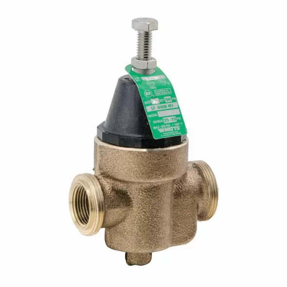 3/4" UNPT x FNPT Lead-Free Copper Silicon Alloy 400 psi LFN45BU Series Water Pressure Reducing Valve | WATN45BU007LF