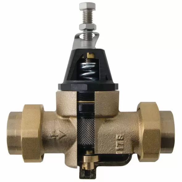 3/4" UNPT x FNPT Lead-Free Copper Silicon Alloy 400 psi LFN45BU Series Water Pressure Reducing Valve | WATN45BU007LF