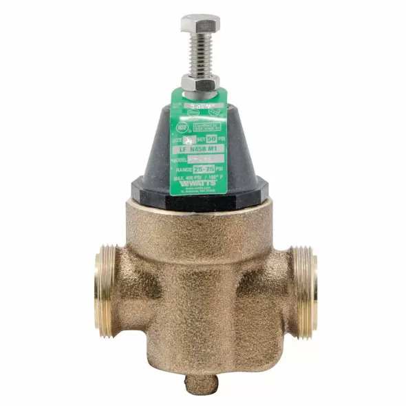 3/4" UNPT x FNPT Lead-Free Copper Silicon Alloy 400 psi LFN45BU Series Water Pressure Reducing Valve | WATN45BU007LF