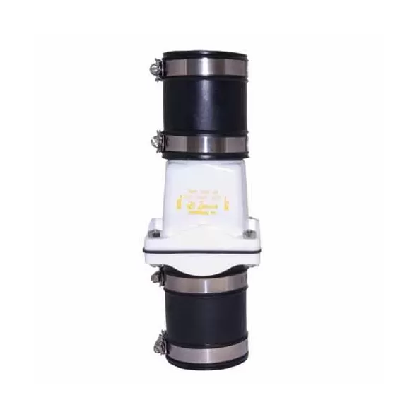 2" Slip White PVC 25 psi Full Flow Union with NHP Check Valve | ZOE300021