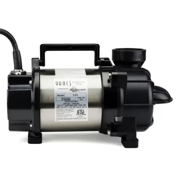120 V 5000 gph Direct Drive 5PL Pond Pump | AQS29976