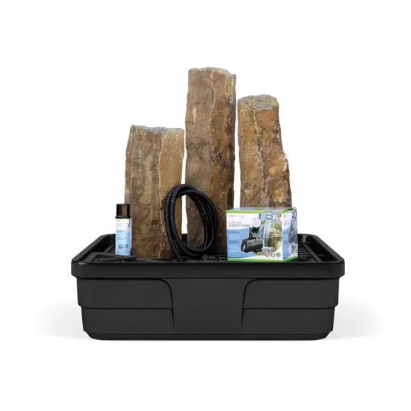 Mongolian Basalt Column Landscape with Set of 3 Fountain Kit | AQS58089