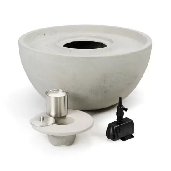 28" x 14" Sandstone with Pump Tubing and Fitting Fire Feature Fire Fountain | AQS78202
