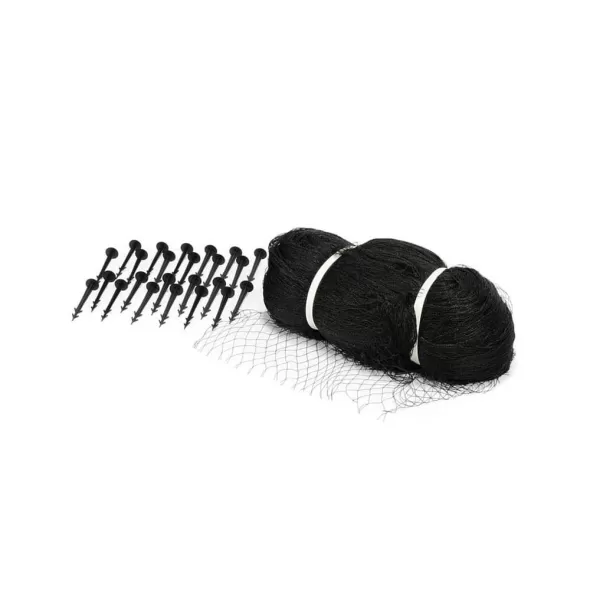 30' x 28' Woven Nylon Black Protective Pond Netting | AQS98002