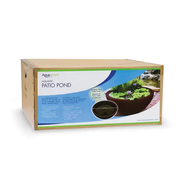 32" 20 gal Terra Cotta European Patio Pond | AQS98858