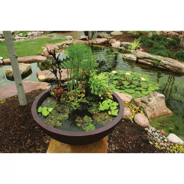 32" 20 gal Terra Cotta European Patio Pond | AQS98858