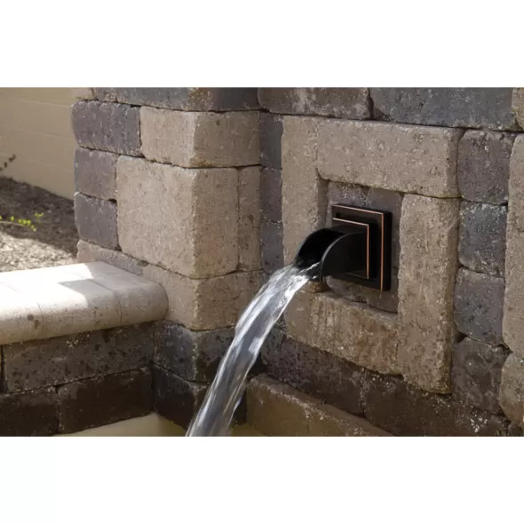 4-3/4" x 5" x 5" Mantova Series For Formal Spillway and Flexible Hardscape Basins Wall Spout | AWGWSMS