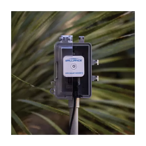 1.87" x 1.87" x 1.81" For Landscape Lighting Transformer Wi-Fi Smart Socket | BRIBLEDSOCKET