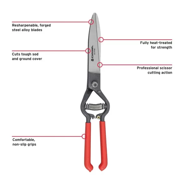 4-1/2" Forged Steel Alloy Blade Grass Shear | CORGS6750D
