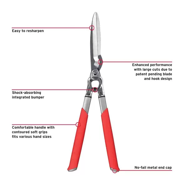 10" Handle Forged DualCut Hedge Shear | CORHS7140