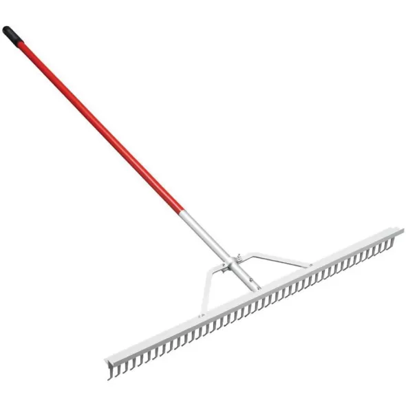 Aluminum Blade Landscape Rake, 42" Wide Head w/60" Vinyl Sleeve Handle | CORRK61064