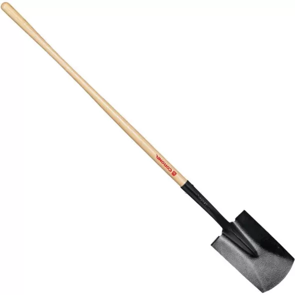 Tempered Steel Blade 15 ga 48" Ash Wood Handle Garden Spade | CORSS29000