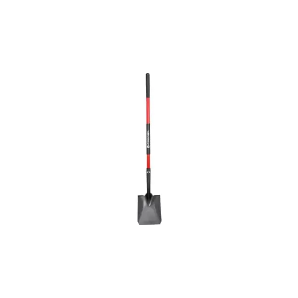 4" Tempered Steel Blade 14 ga Fiberglass Handle Hollow-Back Square Point Shovel | CORSS31020