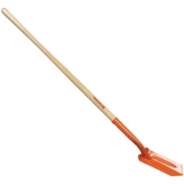 4" Steel Blade 13 ga Northern Ash Wood Handle 35 Degrees General Purpose Trenching Shovel | CORSS64104
