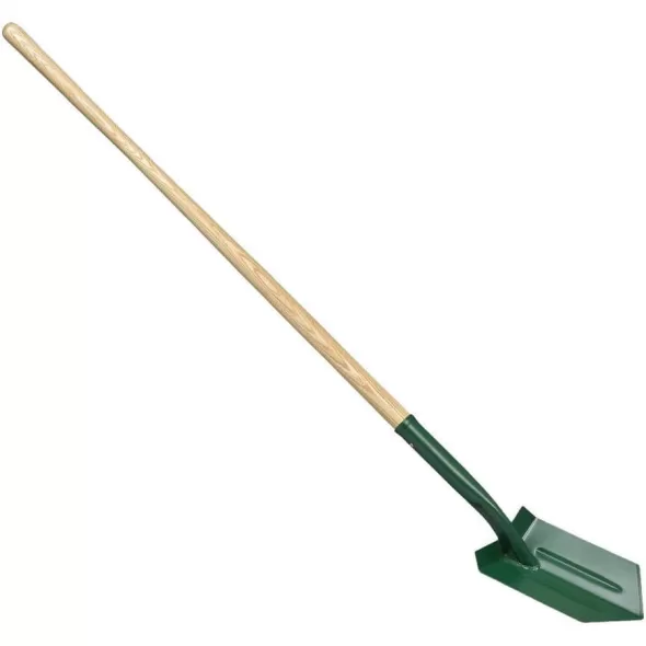 6" Steel Blade 13 ga Northern Ash Wood Handle 35 Degrees General Purpose Trenching Shovel | CORSS64106