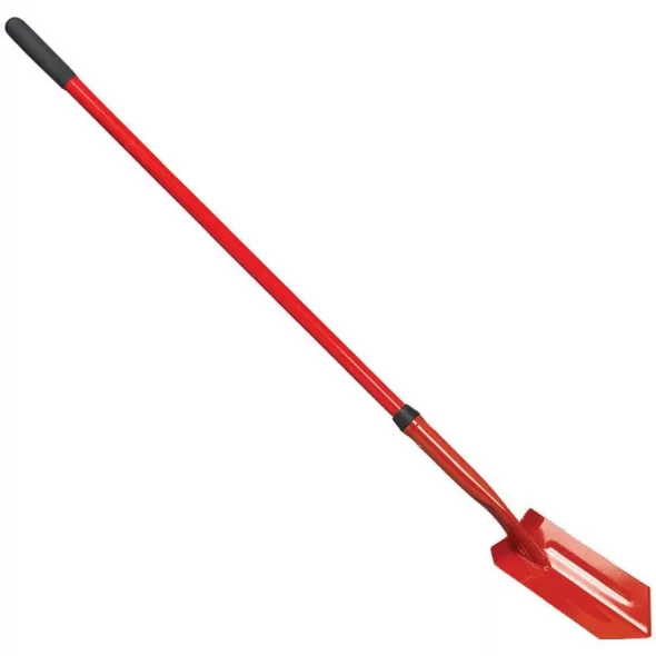 5" Steel Blade 13 ga Fiberglass Handle 28 Degrees Trench Digging Shovel | CORSS64325