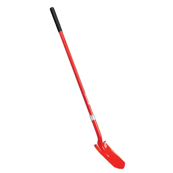 5" Steel Blade 14 ga Fiberglass Handle Curved Trenching Shovel | CORSS64715