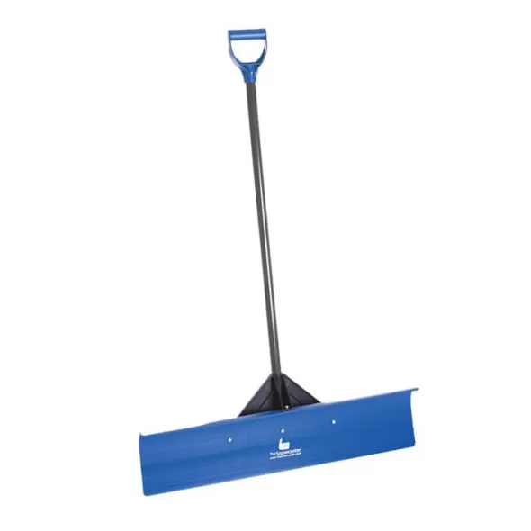 D Handle 36" Heavy-Duty Plastic Blade Blue Pusher Shovel | ECA36UPH