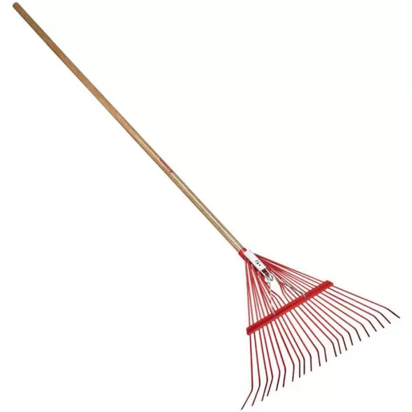 Corona Clipper Spring Brace Rake, 22" Coated Metal Blade 54" Wood Handle 22-Tine | RK 24002