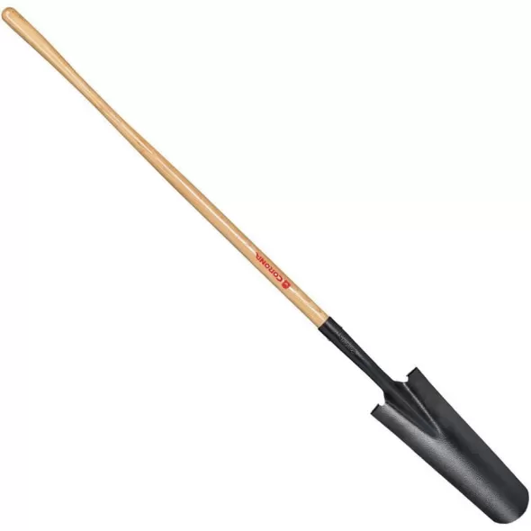 Tempered Steel Blade 14 ga 48" Ash Wood Handle Drain Spade | CORSS28000
