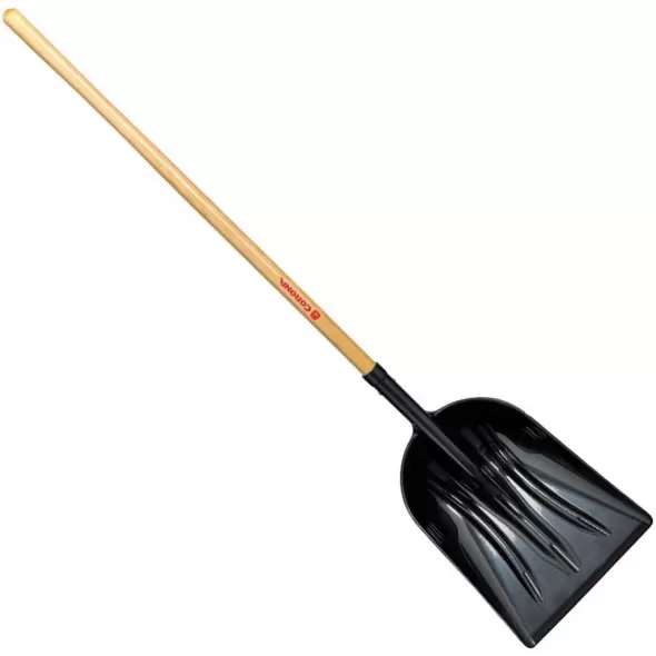 Plastic Blade 48" Wood Handle Scoop Shovel | CORSS42001