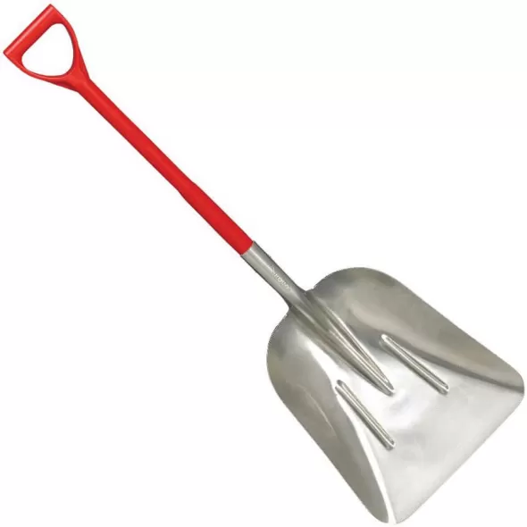 Aluminum Blade 12 ga 30" Fiberglass with Poly Jacket Handle Scoop Shovel | CORSS68030