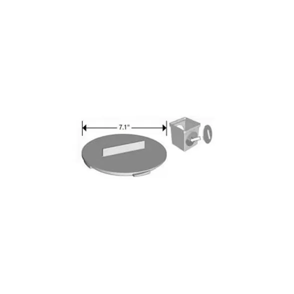 6" Universal For 9" /12" and 18" Drain Basins End Plug | DRT0633SD
