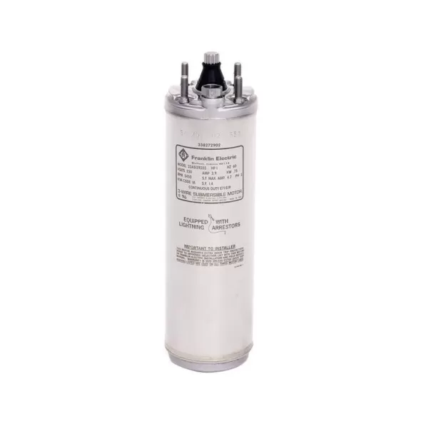 4" 5 hp 230 V 1-Phase 3-Wire Super Stainless Submersible Pump Motor | FRM2243038602G