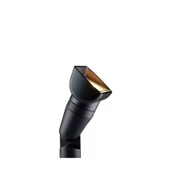 2 W Integrated LED Flat Black Die-Cast Aluminum QB Series Wall Wash Zoning Up Light | FXLQB1LEDFB
