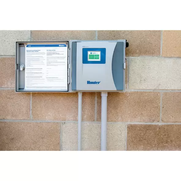 8 Stations Outdoor Modular 33 cm x 13 cm x 51 cm Gray Metal HCC Series Base Controller | HTRHCC800M
