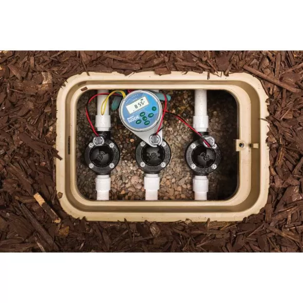 1 Station Outdoor Fixed Wired 8.9 cm x 6.4 cm Node Series Waterproof Battery Operated Less DC Latching Solenoid Controller | HTRNODE100LS