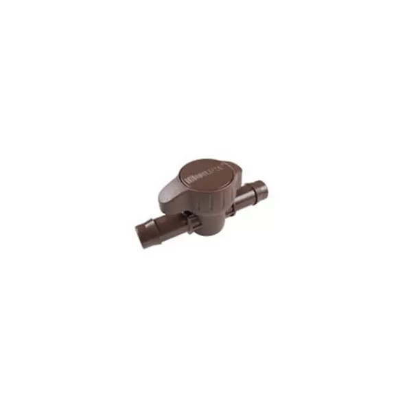 Hunter Insert Flush/Shut-Off Valve, 17 Mm Barb Brown Acetal 4.1 Bar Manual | PLDBV