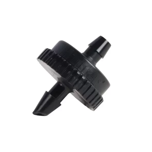 6 mm Self-Piercing Barb 1 gph Black HE Series Point Source Pressure Compensating 100/Bag Drip Emitter | HTXHE10100