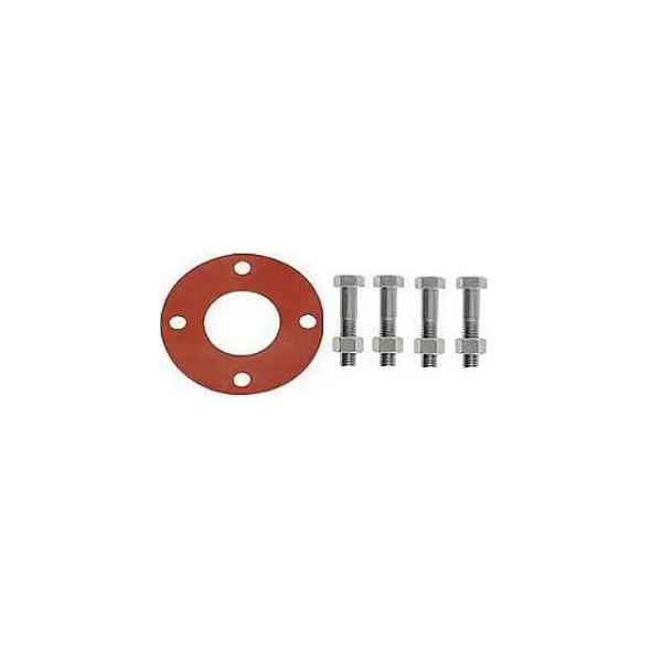 3" Red Styrene Butadiene Rubber Full Face Bolt and Gasket Set | GKRBP030
