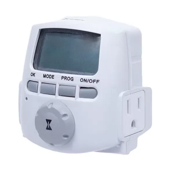 1000 W 120 VAC Primary White DT620 Series Indoor Digital Plug-In Timer | ITMDT620