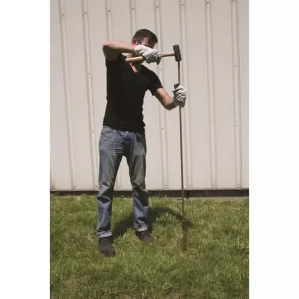5/8" x 8' Electrolytic Copper Coated Pointed Ground Rod | KIRPLGR