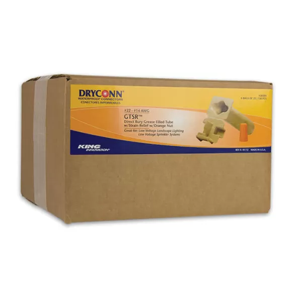 50 V 2-23/32" x 1-1/2" Direct Bury with Orange Nut For Irrigation Systems and Low Voltage Lighting Splice Kit | KNG20205