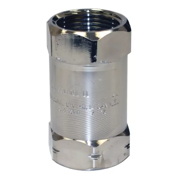 1" FNPT 15 to 25 psi 6 gpm Chrome Lead-Free Metal FRGX Series Flow Control Valve | MRLFRGX1060